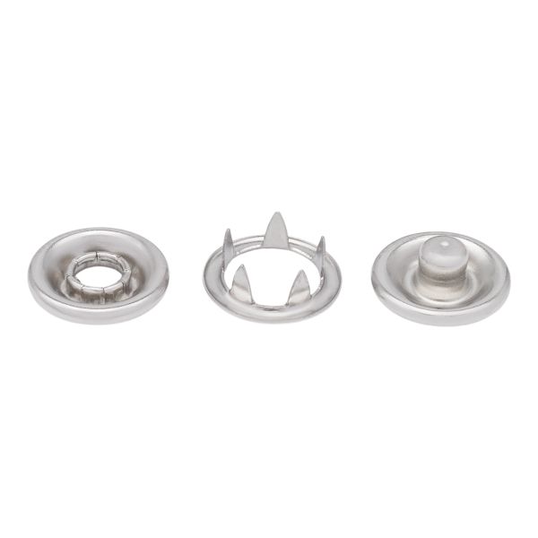 Кнопка рубашечная (джерси) открытая ⌀9.5 мм, ≈1440 шт, МЕТАЛЛ, никель, NEW STAR