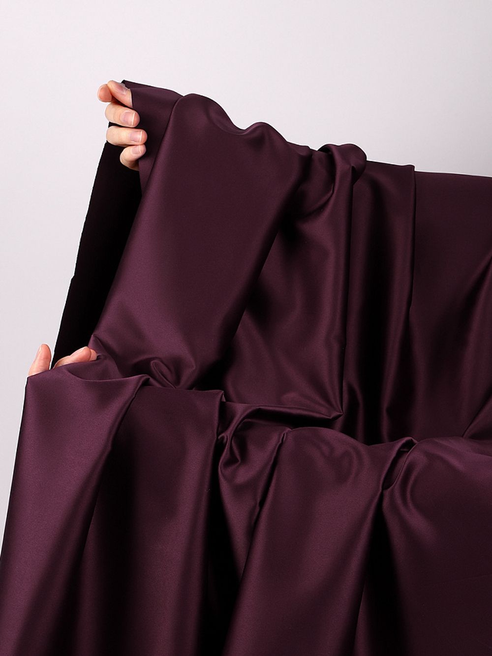 Атлас стрейч для нижнего белья 107 г/м², 125 см / 1 метр, 0180 цв.117 бордо