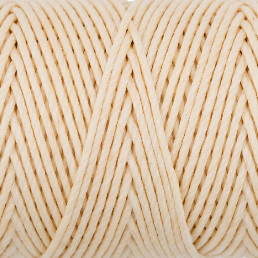 Нитки для кожи вощёные кручёные (Рами) 0.55 мм, 25 м, 006 суровый, LC-004, Промысел