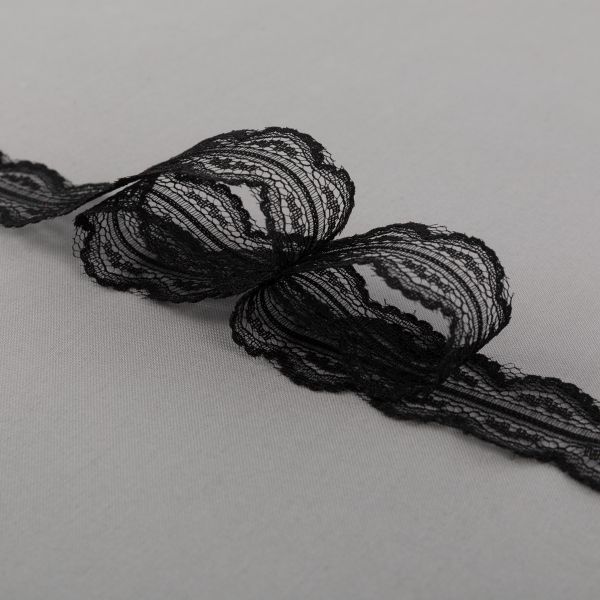 Кружево 25 мм / 25 м, ±0.5 Китай, 325 черный, Blitz LCE-05