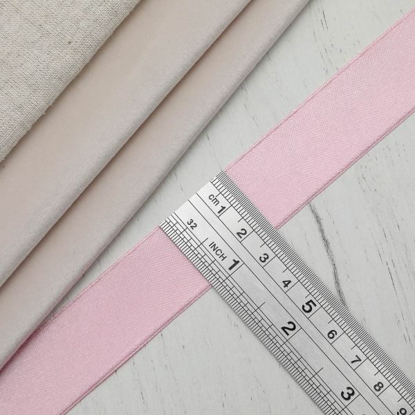 Лента атласная 1-сторонняя 25.0 мм / 22.86±1 метров, 020 пыльно-розовый, Globus