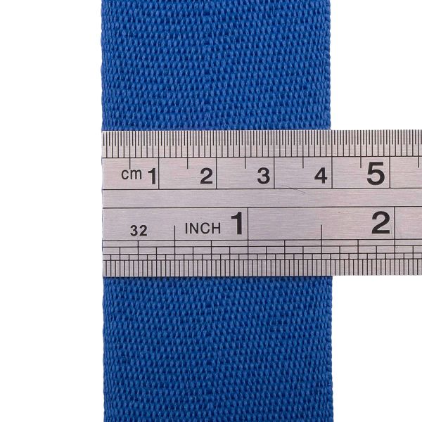 Тесьма (лента) киперная 40 мм / 50 метров, 13 г/м, 100% полиэфир, 20 синий