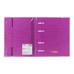 Папка-обложка для сменного тетрадного блока на 4 кольцах A5+ 700 мкм 20 мм, 1 шт, ⌀- 20 мм, пурпурный EC21140022, Expert Complete EC21140022