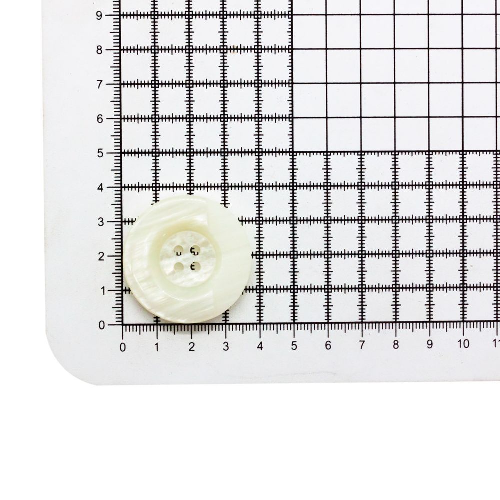 Пуговицы на ножке 60L (38мм) 4пр. (white (белый)), 72 шт