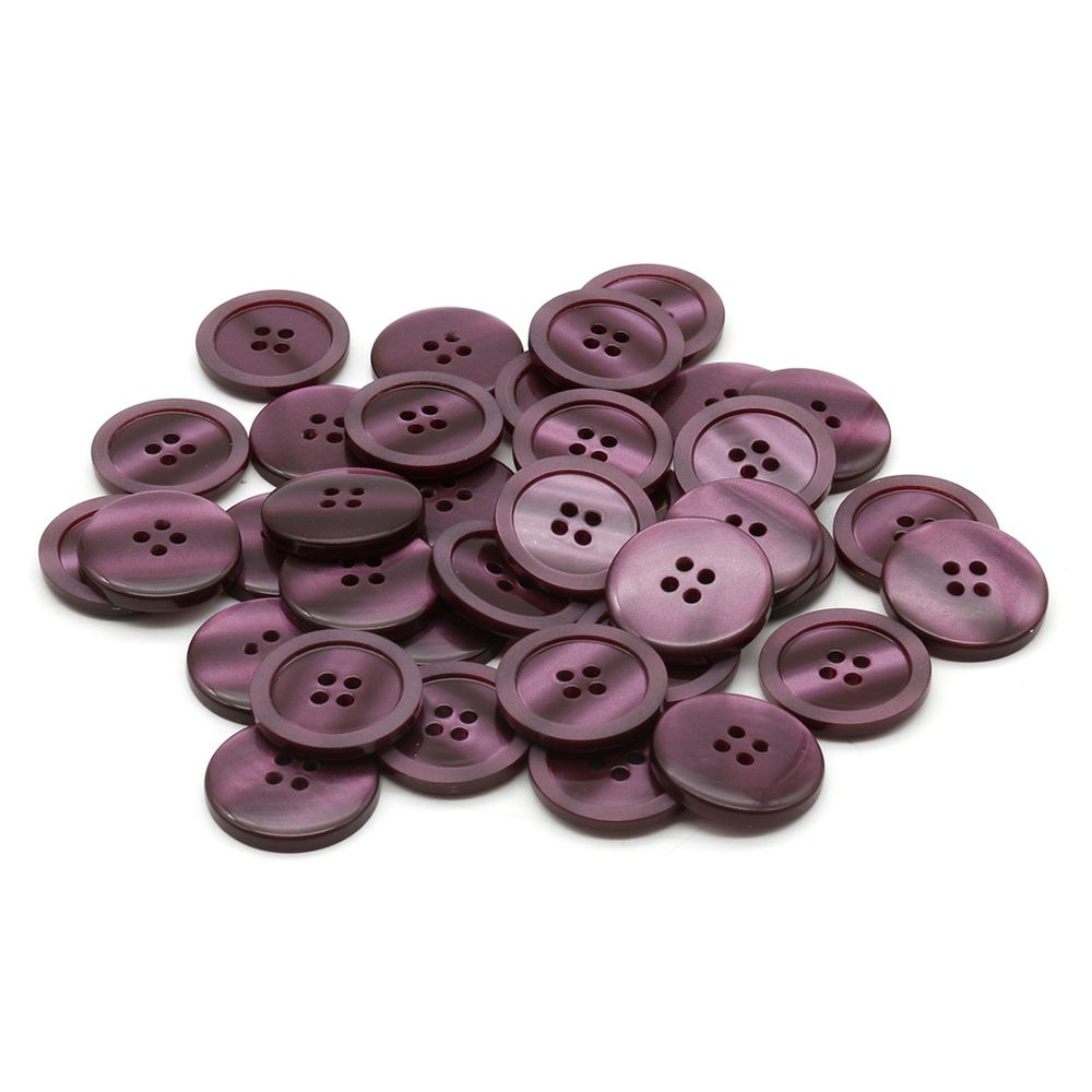 Пуговицы 4 прокола 32L (07 (бордовый)), 36 шт /TOS/