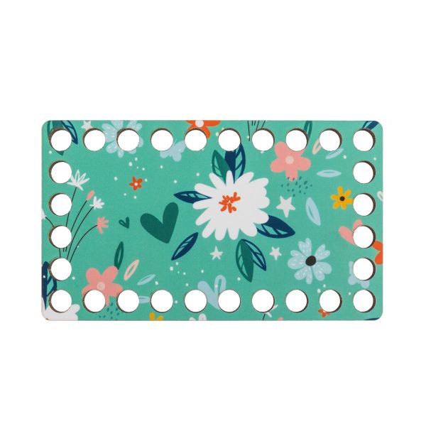 Набор донышек для вязания Матовый фанера 12х7х0.4 см, 4 шт, 03 Рисунок, Love2art ДВ-04