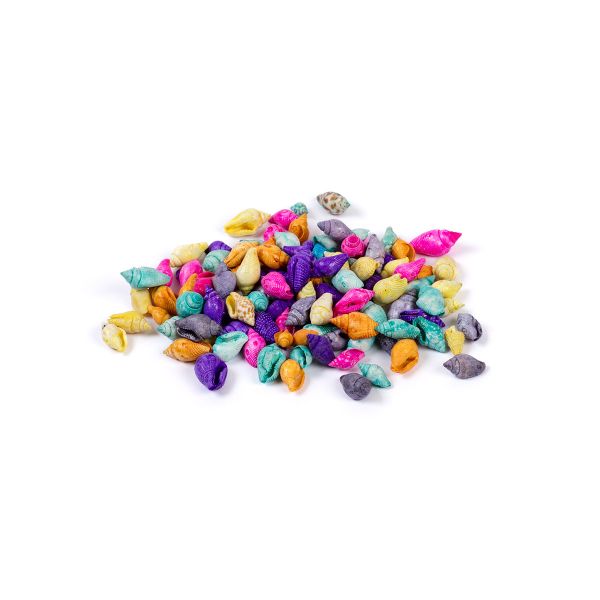 Ракушки декоративные 100 г, ± 5 г, 1.2 см, Nassa Dyed Asstd, Zlatka DRF-009