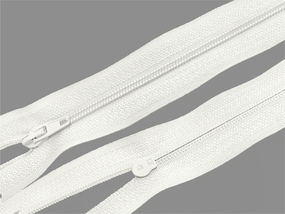 Молния спираль (витая) (цв.SBS) брючная Т3 (3 мм) 1 зам., н/раз., 20 см, автомат, S-801 молочная, уп.5000 шт