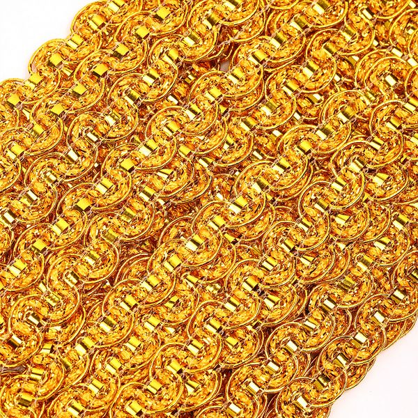 Тесьма отделочная 10 мм / 13.71 метров, TBY 918 цв.золото