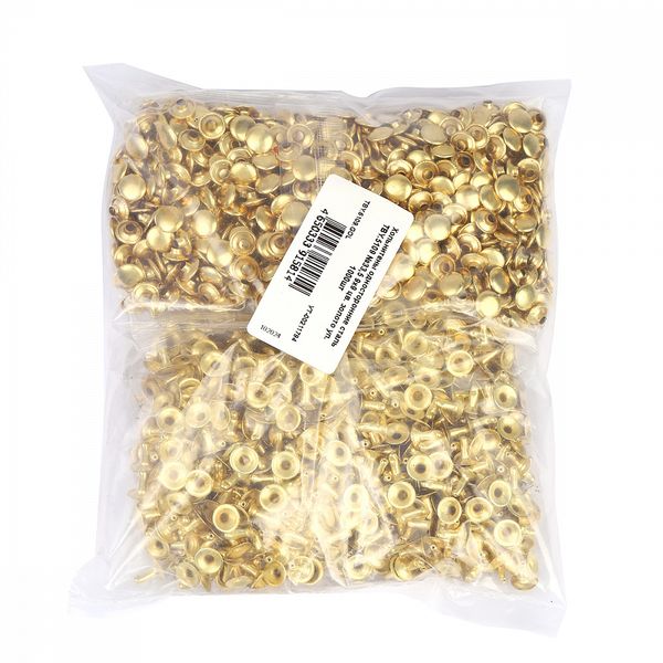 Хольнитены односторонние сталь 9х9 мм, №33, TBY.5109 цв. золото уп. 1000 шт, TBY