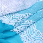 Кружево бельевое эластичное 230 мм / 3 м, 8036 цв.01 белый, Kruzhevo