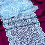 Кружево бельевое эластичное 180 мм / 3 м, TBY.L1351, цв.L3090 голубой, Kruzhevo