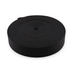 Стропа (ременная лента) 38 мм / 25 метров, толщ. 1.0 мм, [28 г/пог.м], 100% нейлон, черный