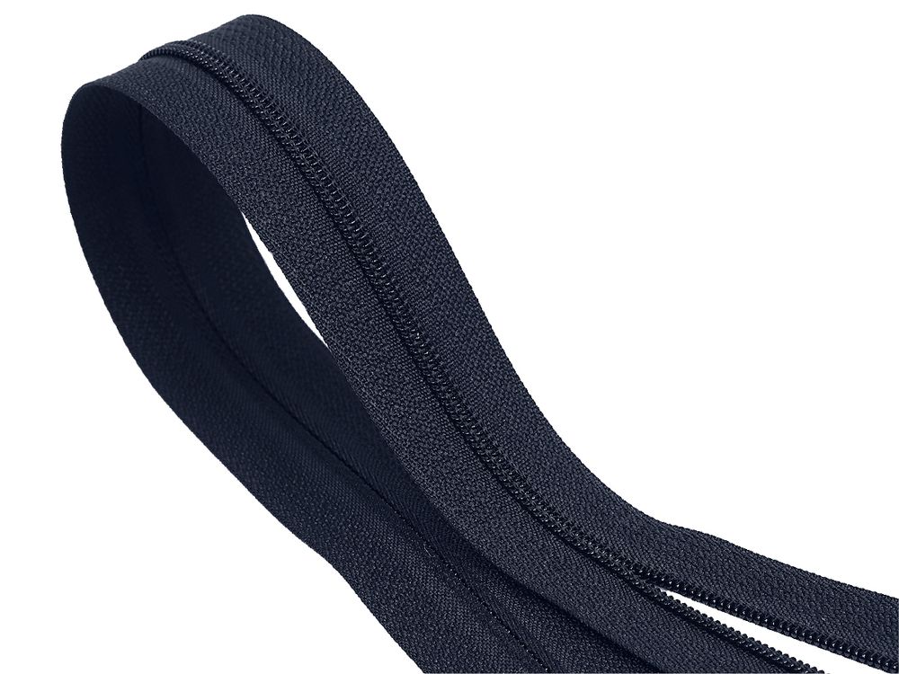 Молния рулонная витая (спираль) Т3 (3 мм) УСИЛЕННАЯ, НА БОБИНЕ, S-233 т.синий (цв.SBS) / кор. 1200 метров