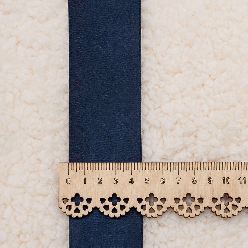 Лента атласная 1-сторонняя 50.0 мм / 27.4±2 метров, 6163, 159 индиго, 12, Globus