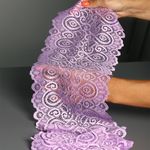 Кружево бельевое эластичное 180 мм / 25 метров, TBY.L1351, цв.1566 лаванда
