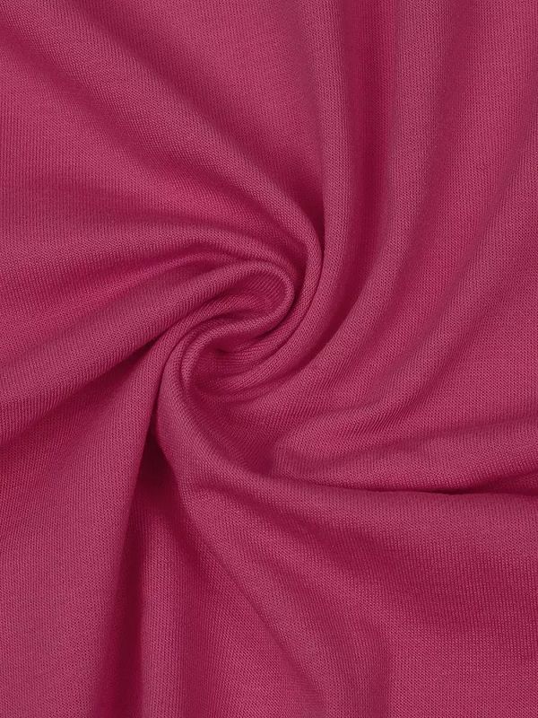 Футер 2-нитка петля поликоттон стрейч 220 г/м², 160 см / 30 метров, ФУТ2Х.TBY.ХЛ-ПЭ.51, цв.51 фуксия