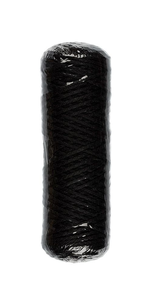 Шнур плетеный 4 мм, 100 м, крупн. плетение, 310 черный, Gamma В-35