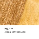 Карандаш акварельный художественный заточенный, 6 шт, 706 Сиена натуральная (Raw Sienna), Vista-Artista Gallery VGWP