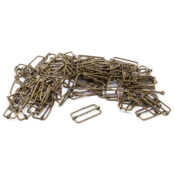 Рамка регулировочная 40 мм ушко (19х45 мм) (бронза), 100 шт