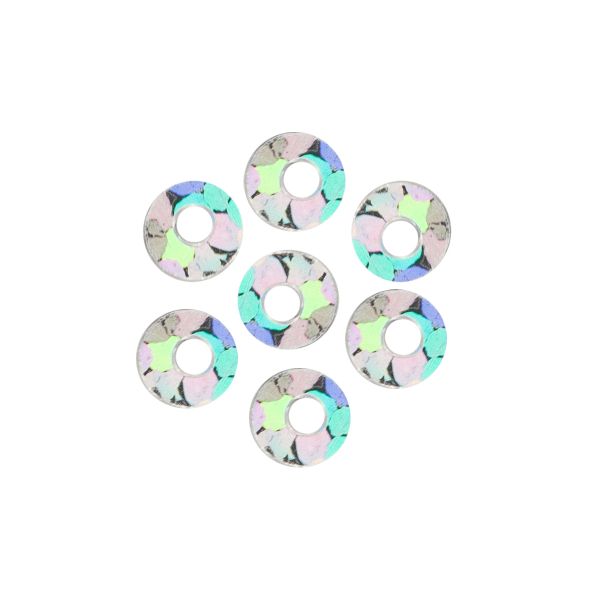 Пайетки плоские 3 мм, упак. 10 гр, Астра, 50112 серебро голограмма, уп.10 шт