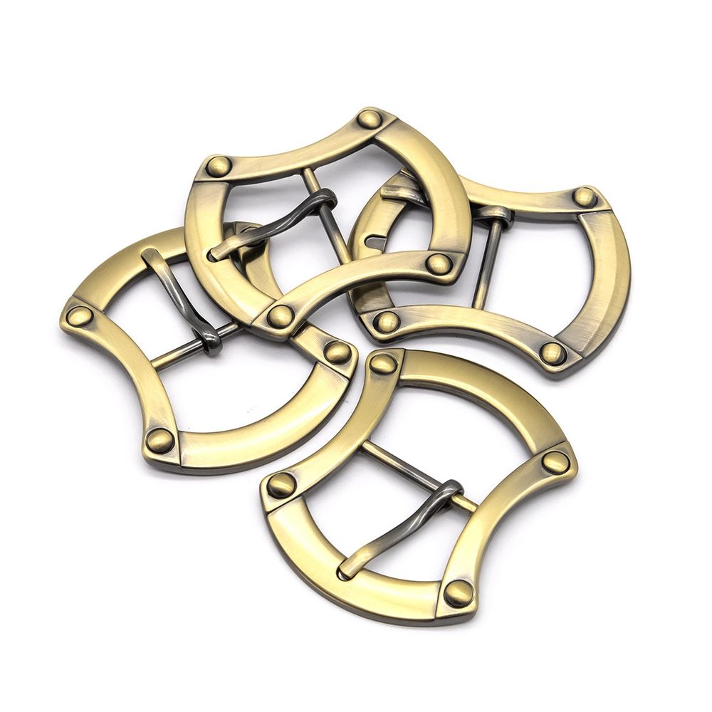 Пряжка 25 мм мет. фигурная латунь, 4 шт