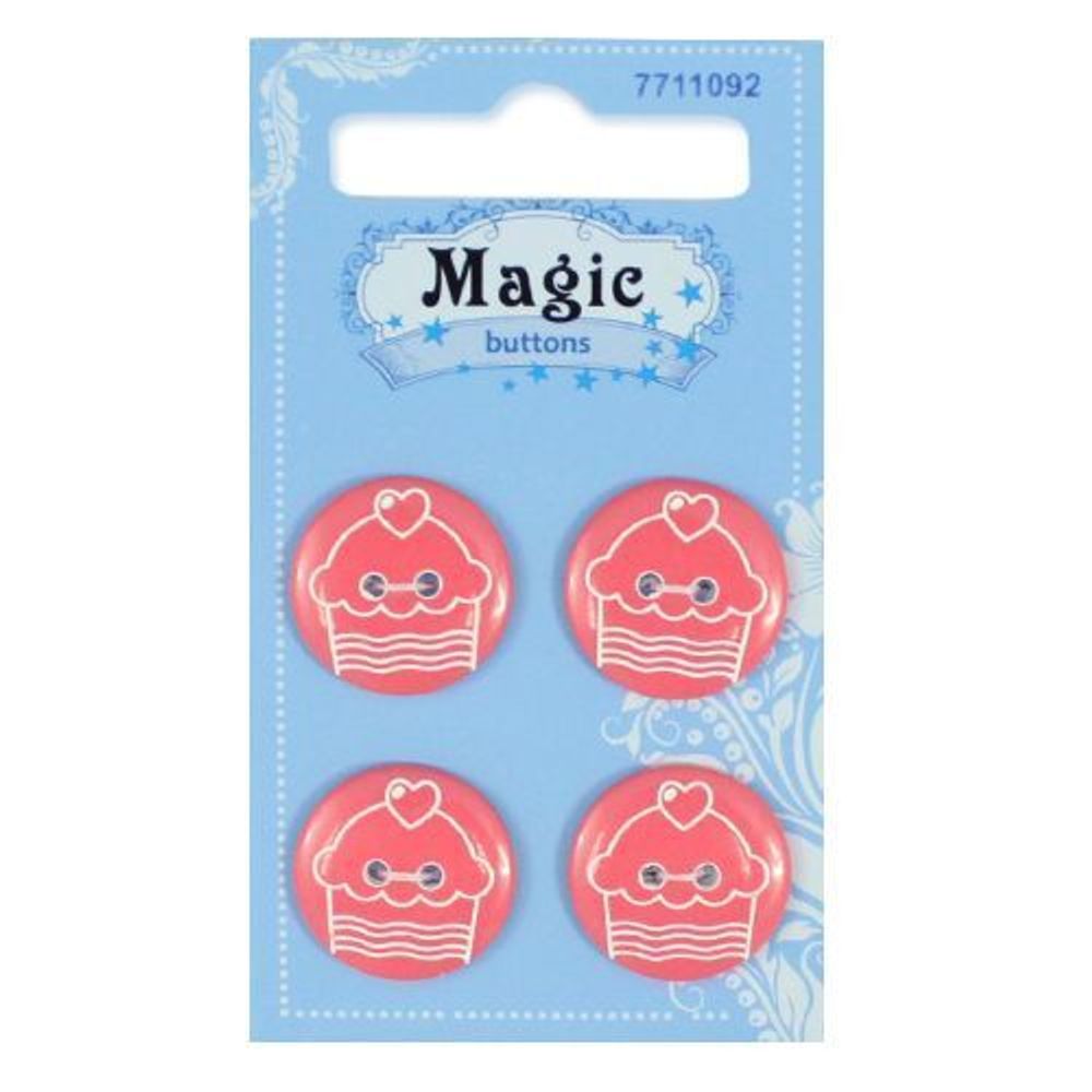 Пуговицы детские Пирожное (BBL7C81-28L) 4шт, Magic Buttons