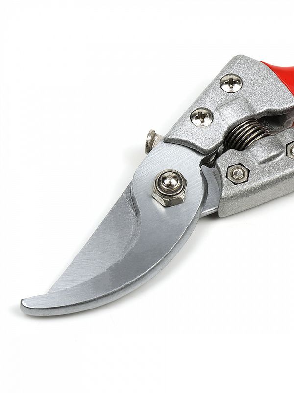 Секатор изогнутое лезвие 60/225 V8 ручки красный металл, Maxwell Garden