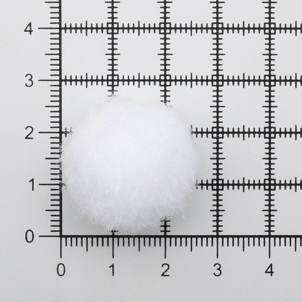 Помпоны декоративные ⌀25мм, 50 шт/упак, Astra&Craft (PA-001 белый)