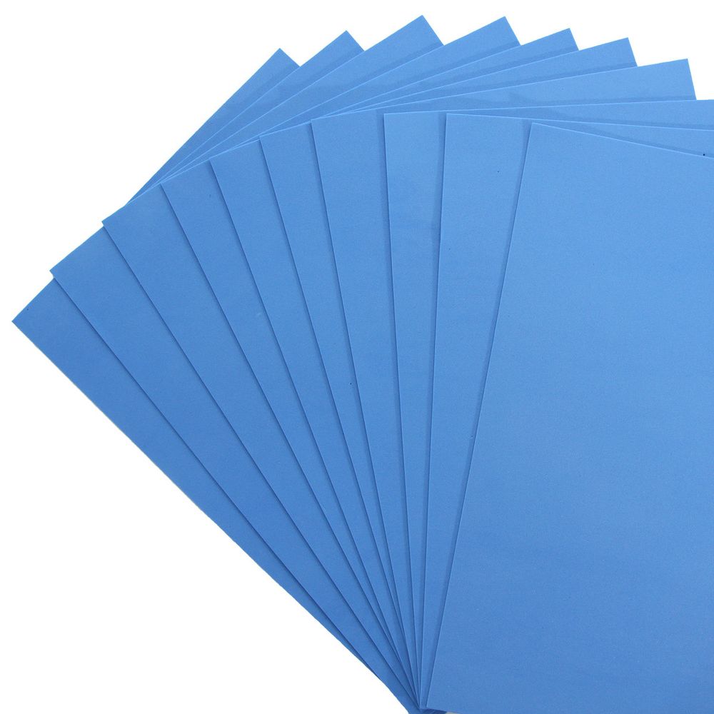 Фоамиран EVA-1010, 10 шт, 20х30 см, 1 мм., Astra&Craft (ZK-014/BK046 св.голубой)