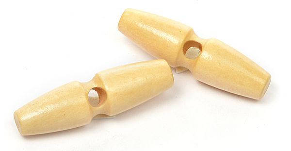 Пуговицы деревянные BT.WD.069 цв.004 натуральный 80L-51мм, 1 прокол, 20 шт