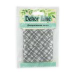 Лента атласная с рисунком Пересечение 15.0 мм / 3 метра, серый, Globus