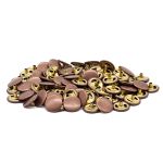 Часть кнопки Альфа (S-образная) ⌀15 мм (A-часть), ⌀15 мм (A-часть), 5/15, (A-часть) цв.металл, медь, 100 шт, BIG