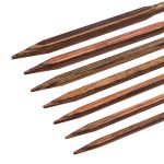 Набор съемных спиц Knit Pro Ginger Cubics, 13см, 7пар (4-8мм), ламинированная береза