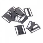 Пряжка-застежка для купальников металл 25.0 мм, 123SW цв.черный никель уп.10 шт