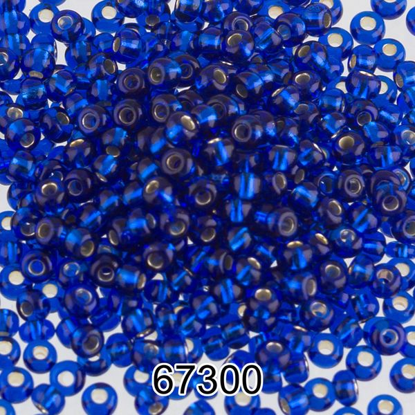 Бисер Preciosa 10/0 (2.3 мм), 500 г, 67300 (Ф085) синий