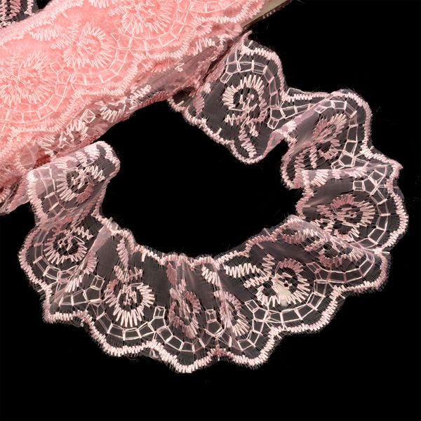 Кружево капроновое 45 мм / 9.14 м, TBS.30010 цв.004 (240) св.розовый, Kruzhevo