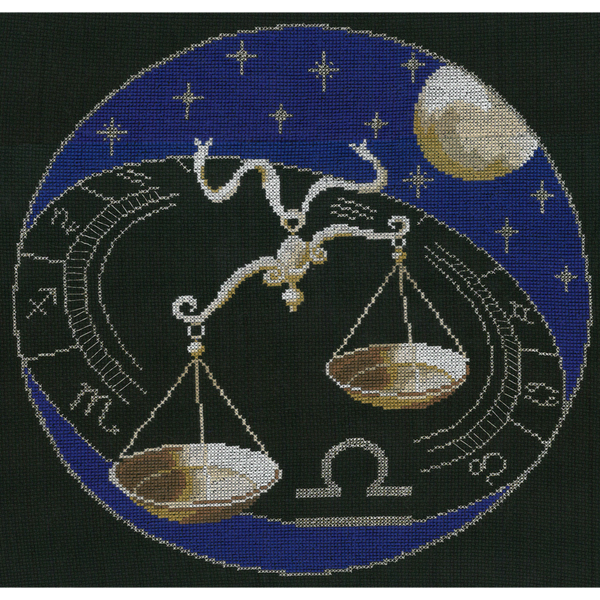 Набор для вышивания нитками Нитекс, Весы 31х31 см