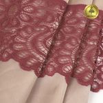 Кружево эластичное (стрейч) 90мм YSTL00839/N, цв.L2925 розовый рубин уп.25м, Kruzhevo