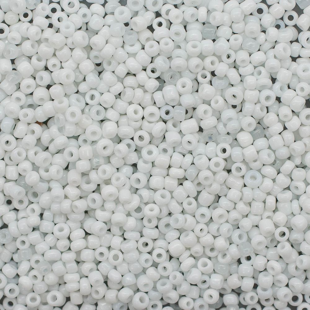 Бисер Astra&amp;Craft 11/0 (2.1 мм), 200 г (10х20 г), цв. 41 белый/непрозрачный