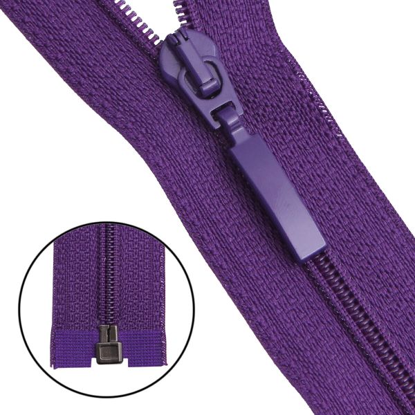 Молния спираль (витая) Arta Т5 (5 мм) 1 зам., разъем., 50 см, цв. 865 яр.фиолетовый, уп.5 шт