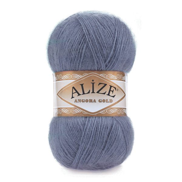 Пряжа Alize (Ализе) Angora Gold / уп.5 мот. по 100 г, 550м, 203 джинс меланж A