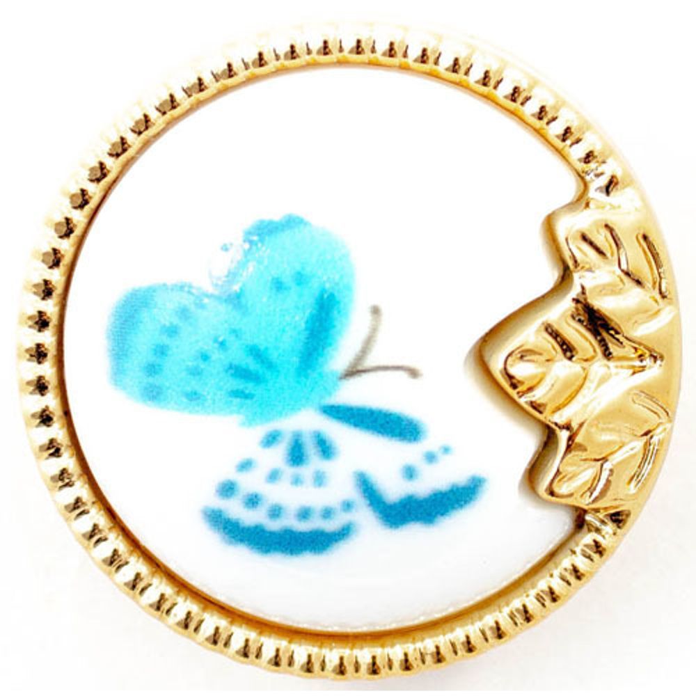 Пуговицы на ножке 40L (25мм) (Blue (синий)), 72 шт /TOS/