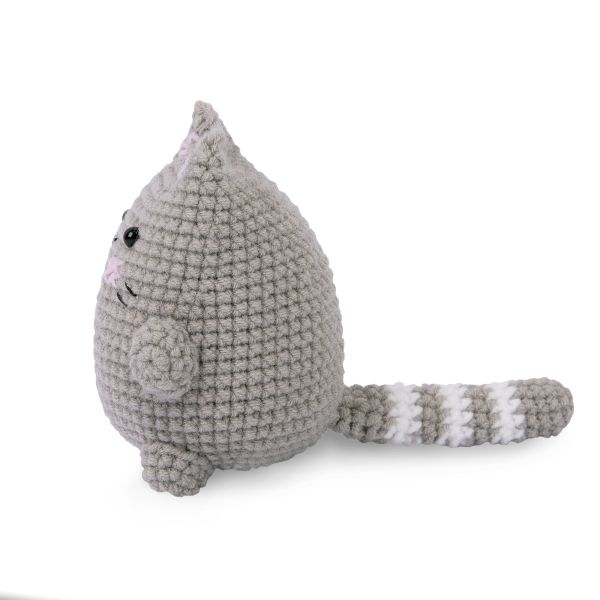 Набор для вязания игрушки Забавный котик 10 см, Miadolla AMG-0101