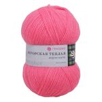 Пряжа Пехорка Ангорская теплая / уп.5 мот. по 100 г, 480 м, 11-Яр. Розовый