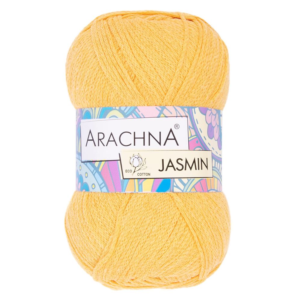 Пряжа Arachna Jasmin / уп.5 мот. по 100г, 250м, 125 желтый