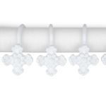 Крючки шторные для карниза навесные ⌀6 мм, 10 шт, 03 белый, Sofi H30