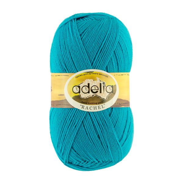 Пряжа Adelia Rachel / уп.5 мот. по 100г, 400м, 24 бирюзовый