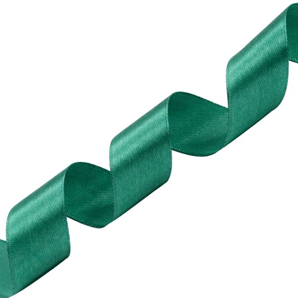 Лента атласная 1-сторонняя 25.0 мм / 22.86±1 метров, 093 т. изумрудный, Globus