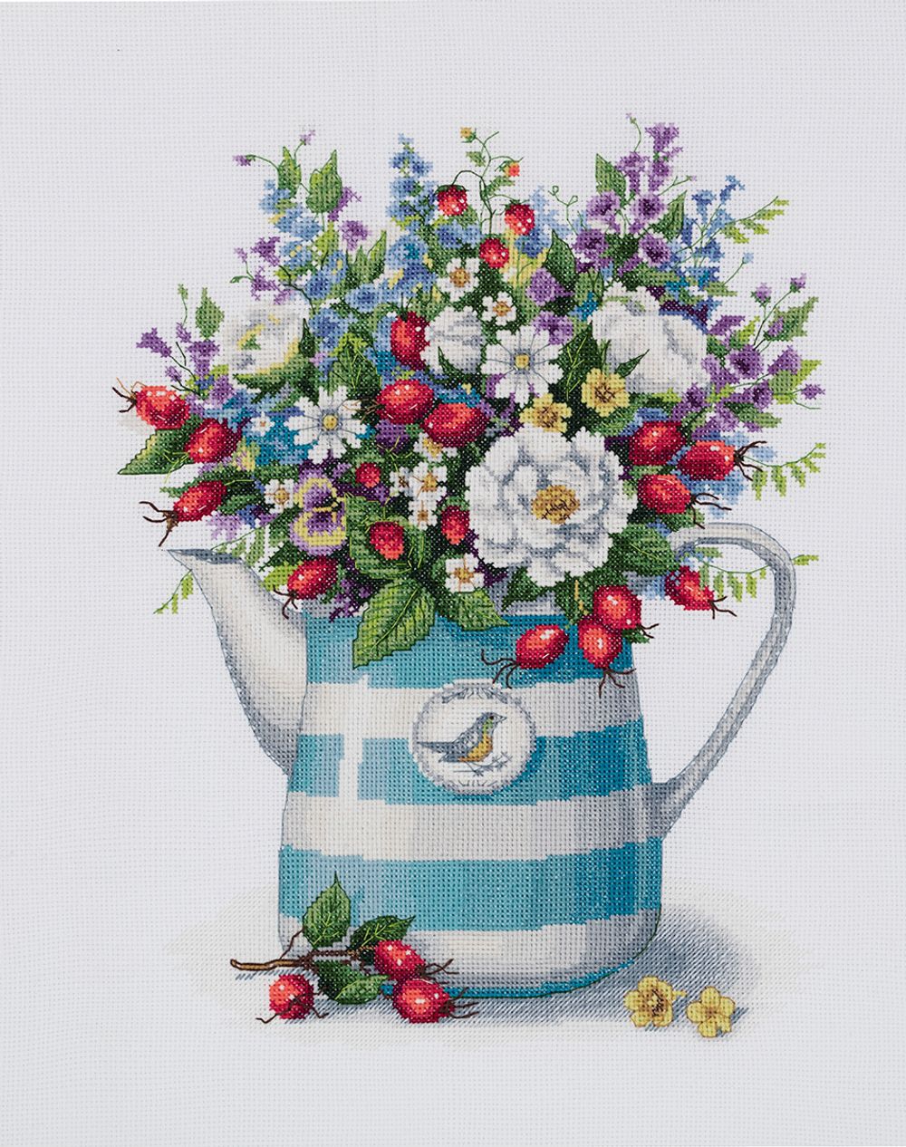 Набор для вышивания нитками Panna C-7291, В разгар июля, 26.5х33.5 см